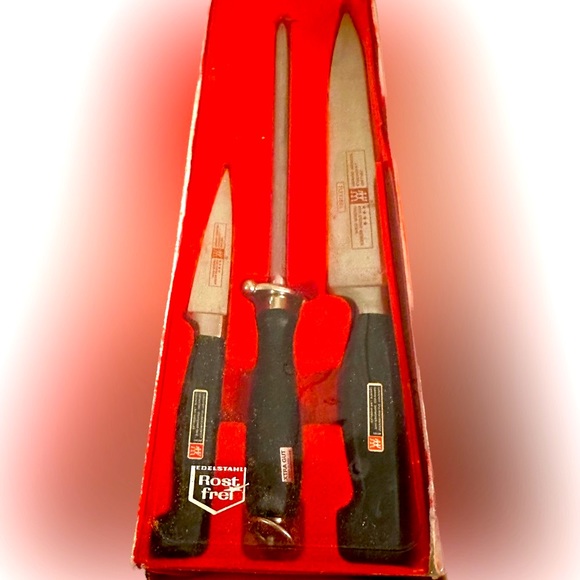 VTG Zwilling J. A. Henckels Solingen Germany Cutlery Kitchen knives KNIFE SET - Picture 1 of 7